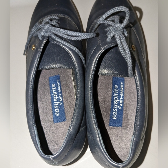 Easy Spirit Motion Leather Oxfords Navy size 7 Narrow - Picture 2 of 8